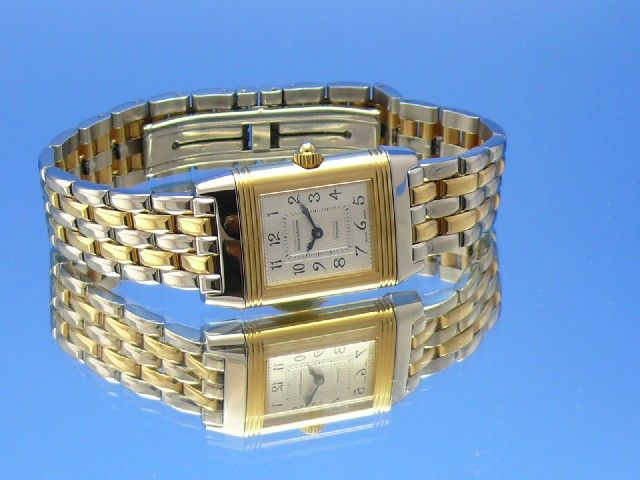 Jaeger-LeCoultre Reverso Duetto 18kt Gold/Edelstahl Damenuhr