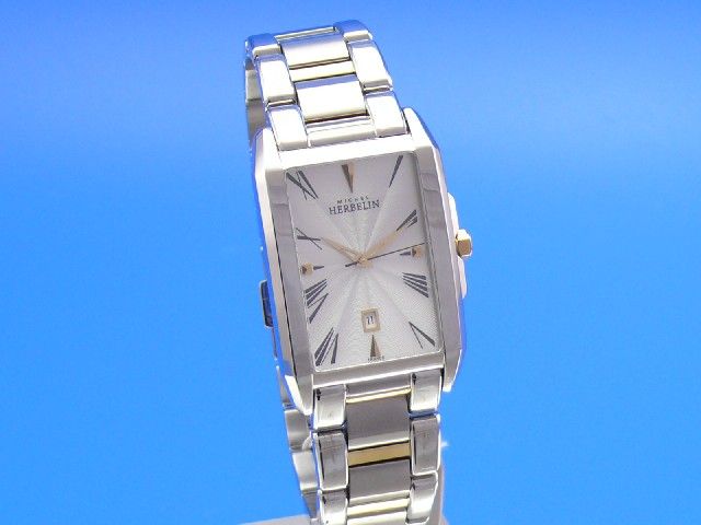 Michel Herbelin Kharga Herren Stahl/Gold UVP.750