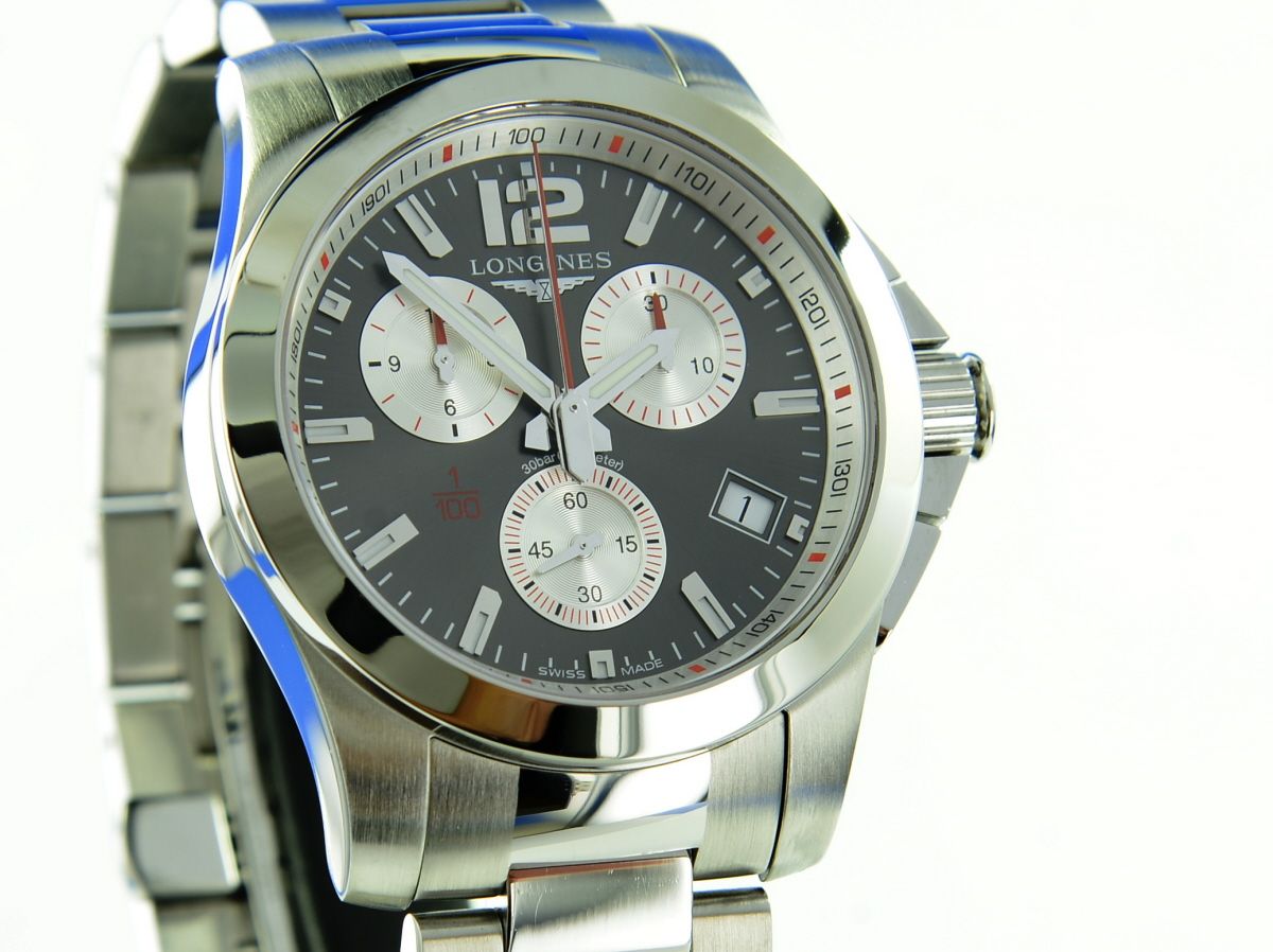 Longines Conquest 1/100th Roland Garros Chronograph L3.700.4.79.6