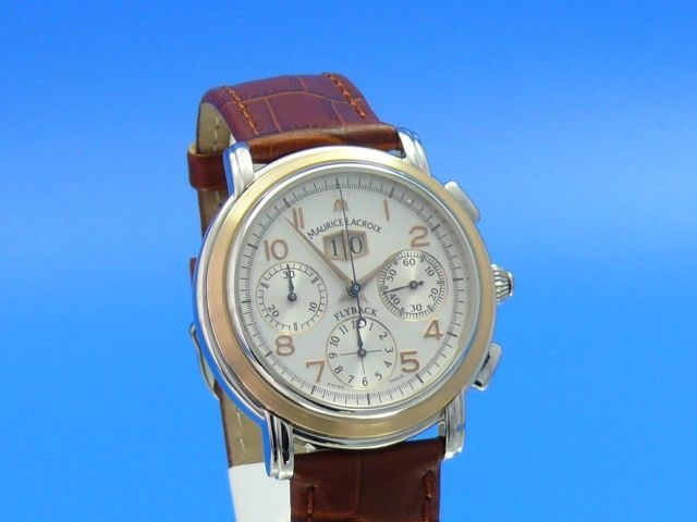 Maurice Lacroix Masterpiece Flyback Annuaire Stahl/Gold