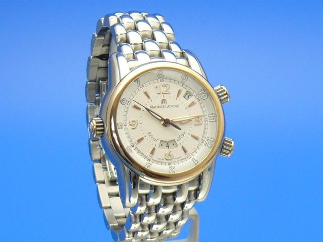 Maurice Lacroix Masterpiece Rveil Globe Stahl/Gold