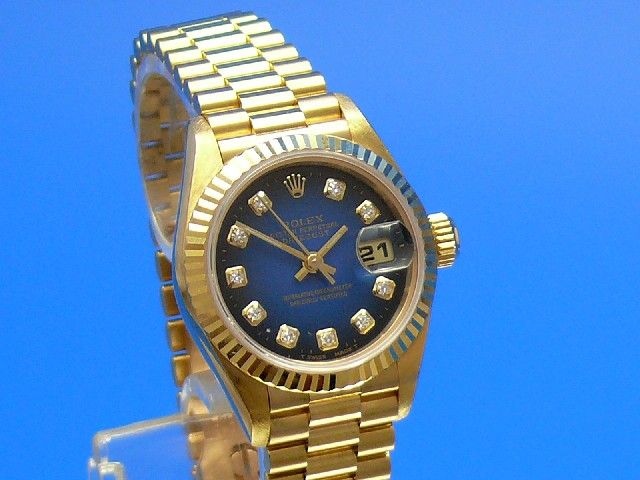 Rolex Lady Datejust 18K/750 Gelbgold Diamant Blatt