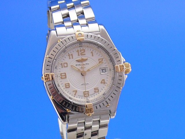 Breitling Lady Wings Cockpit Damenuhr Stahl / Gold