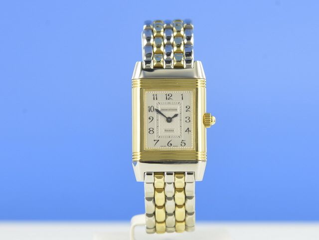 Jaeger-LeCoultre Reverso Duetto Diamanten Stahl / Gold Handaufzug