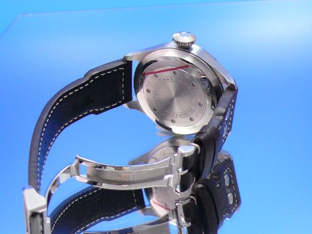 IWC Big Pilot grosse Fliegeruhr 7 Tage Stahl Leder Ref. IW500401