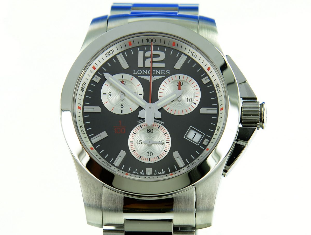 Longines Conquest 1/100th Roland Garros Chronograph L3.700.4.79.6