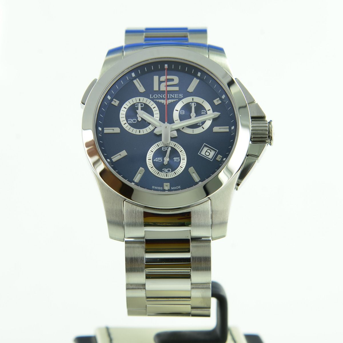 Longines Conquest Chrono L3.702.4 Stahl Blue Dial 41 mm