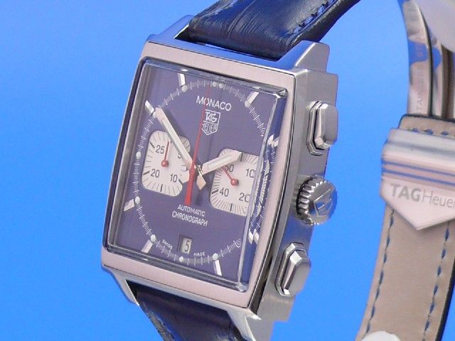 TAG Heuer Monaco Steve McQueen Re-Edition blau