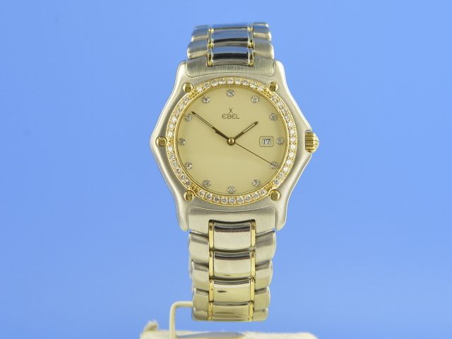 Ebel 1911 Medium Quarz Stahl/Gold