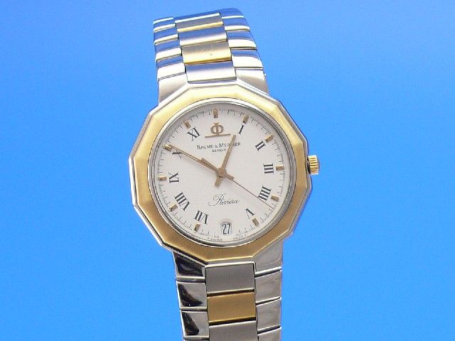 Baume&Mercier Riviera Stahl/Gold
