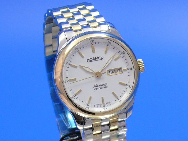 Roamer Mercury Herrenuhr Stahl/Gold (vergoldet)