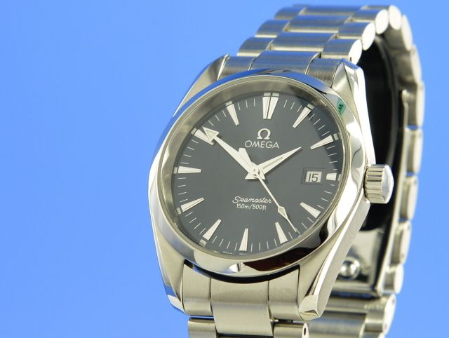 Omega Seamaster Aqua Terra 150M Mid Blue Dail 36.2 mm