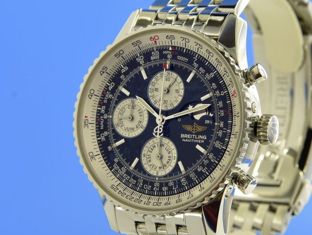 Breitling Navitimer Olympus Kalender mit Mondphase