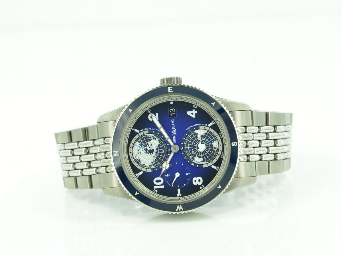 Montbalnc 1858 Geosphere Blue Date World Time