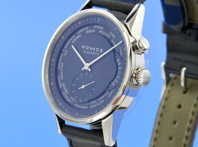 Nomos Glashtte Zrich Weltzeit Nachtblau