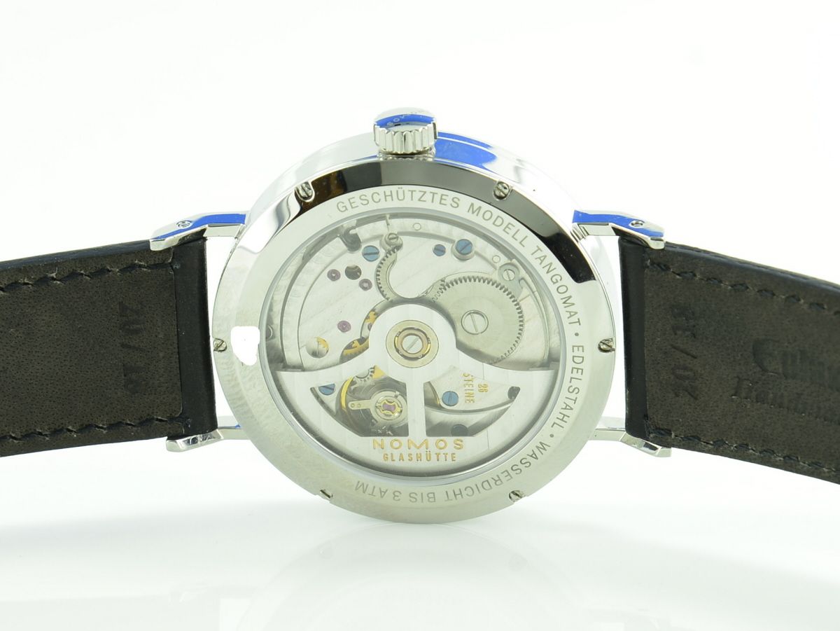 Nomos Tangomat Ruthenium Datum 603