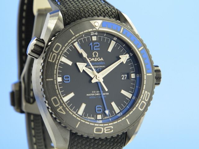 Omega Seamaster Planet Ocean Deep Black Co-Axial GMT