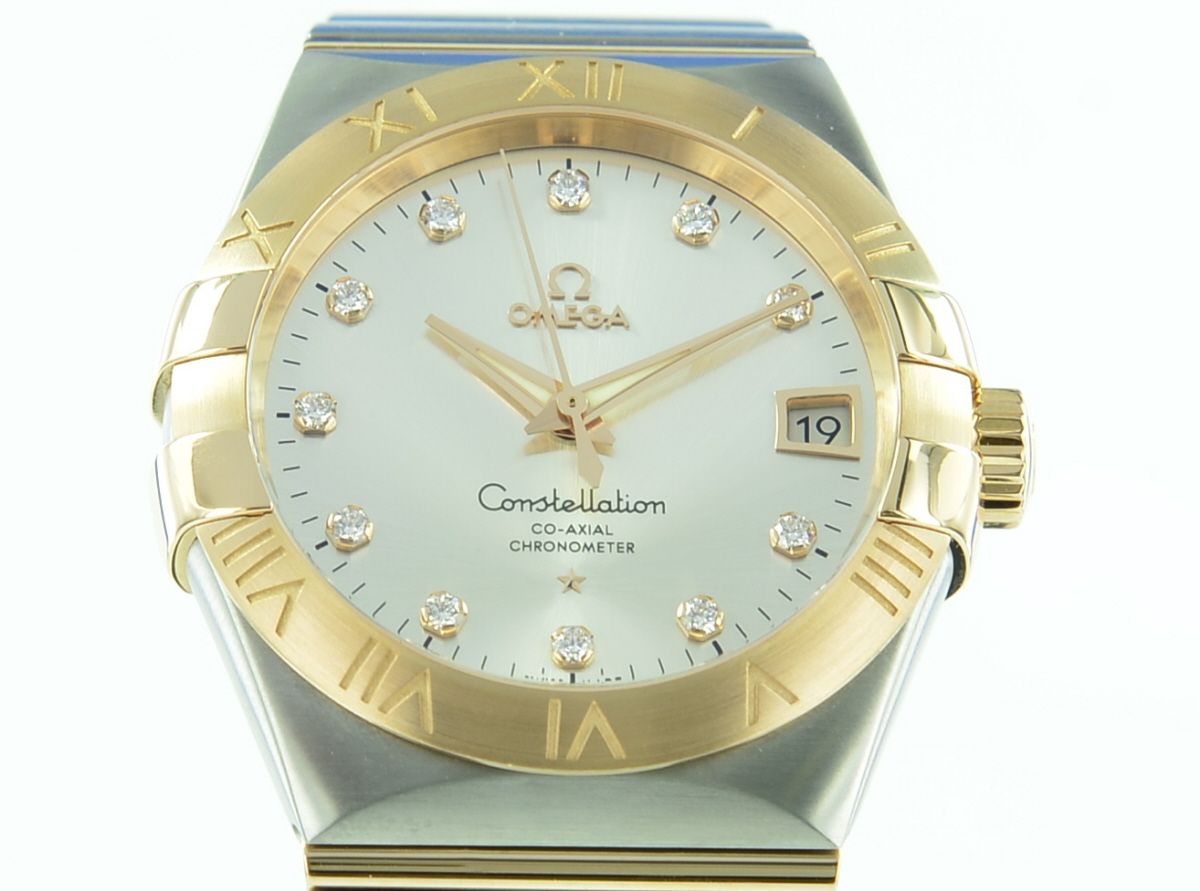 Omega Constellation 38 mm, Stahl ‑ Rotgold Co-Axial 8500