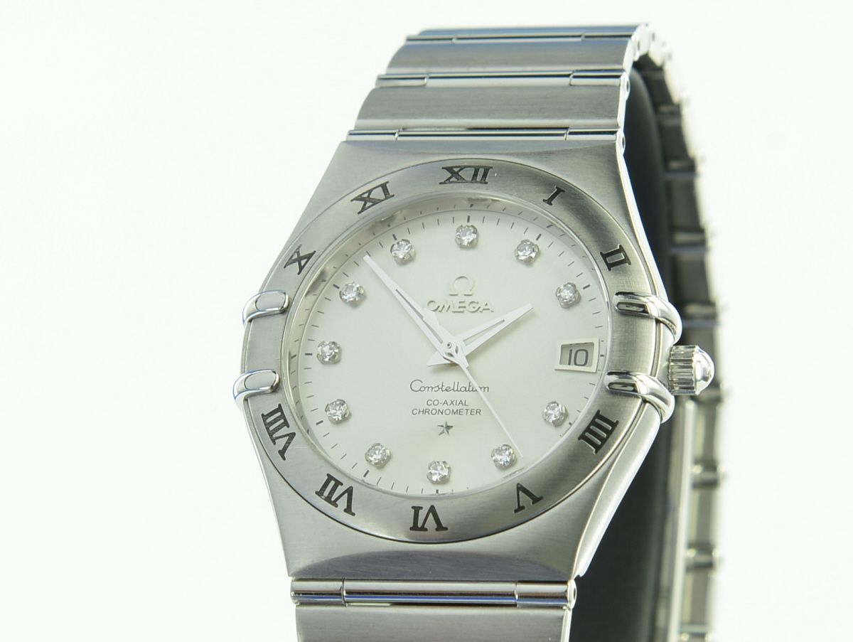 Omega Constellation Automatik Co-Axial Diamamanten