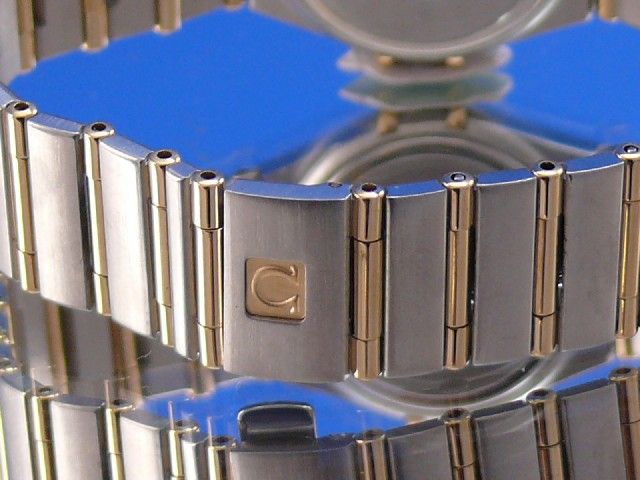 Omega Constellation Damen Stahl/Gold Perlmuttblatt