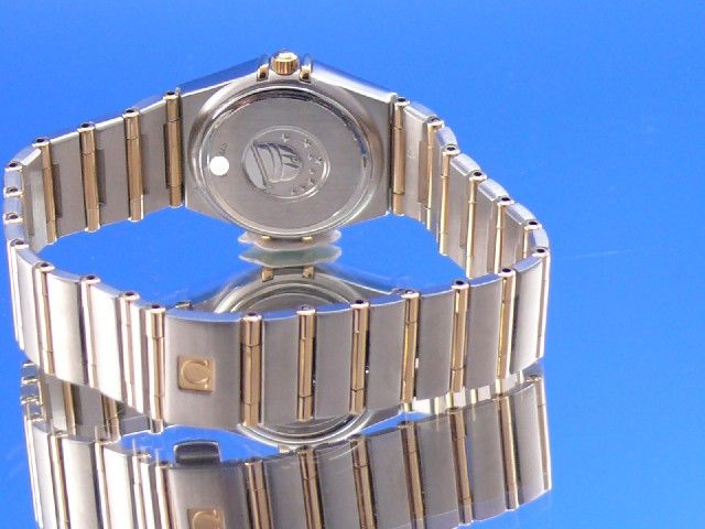 Omega Constellation Damen Stahl/Gold Perlmuttblatt