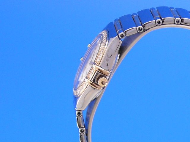 Omega Constellation Damen Stahl/Gold Perlmuttblatt