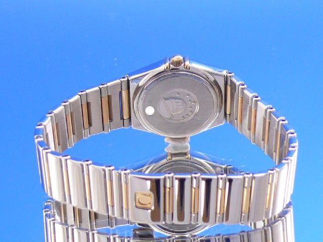Omega Constellation Damen Stahl/Gold Perlmuttblatt