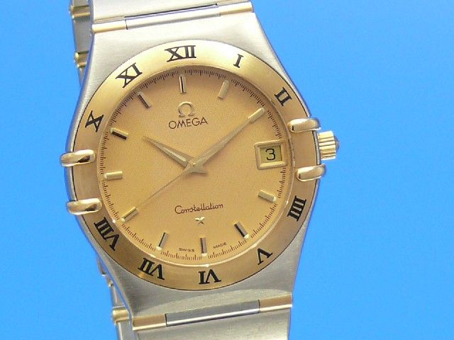 Omega Constellation Herren Quarz Stahl/Gold