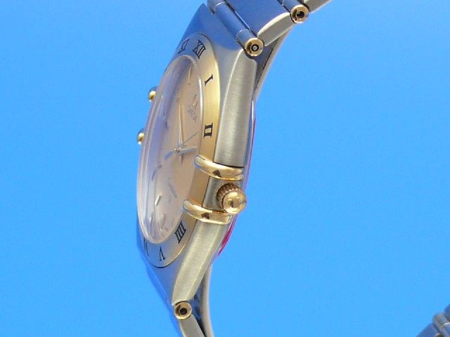 Omega Constellation Herren Quarz Stahl/Gold