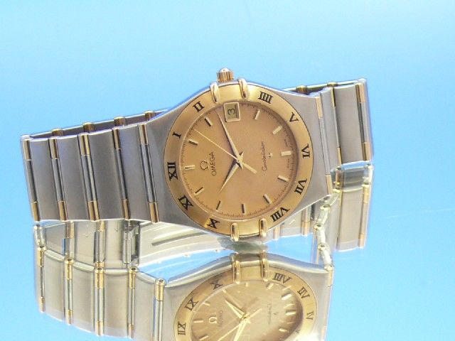 Omega Constellation Herren Quarz Stahl/Gold