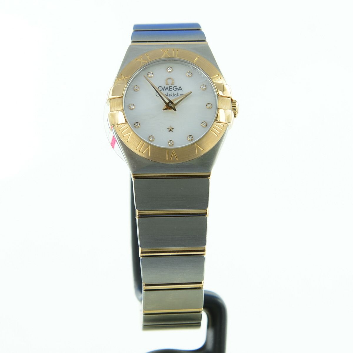 Omega Constellation Stahl/Rotgold Diamanten Lady