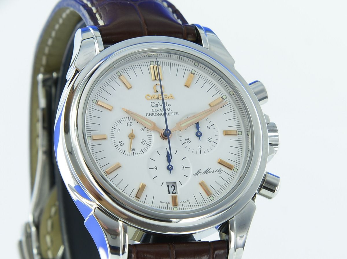 Omega De Ville Co-Axial Chronometer Chronograph St. Moritz