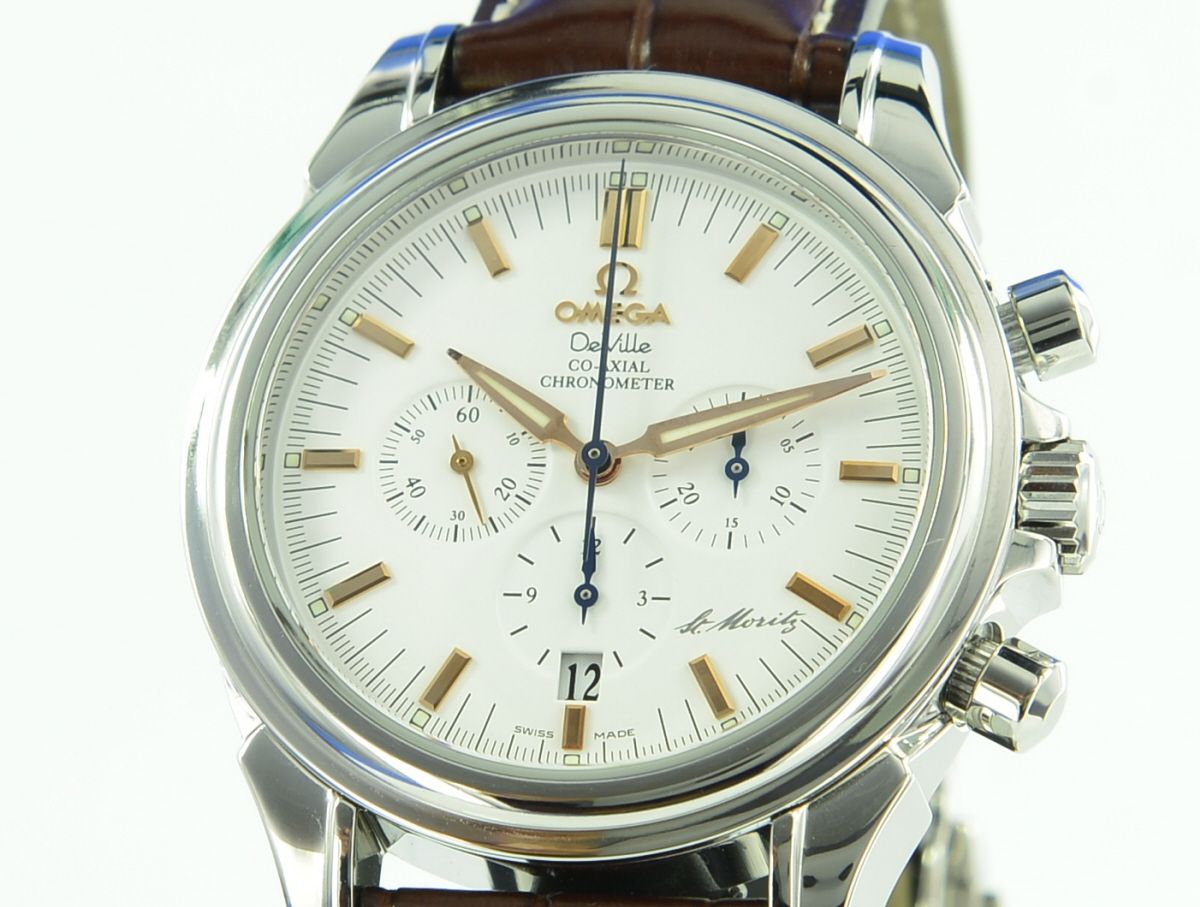 Omega De Ville Co-Axial Chronometer Chronograph St. Moritz