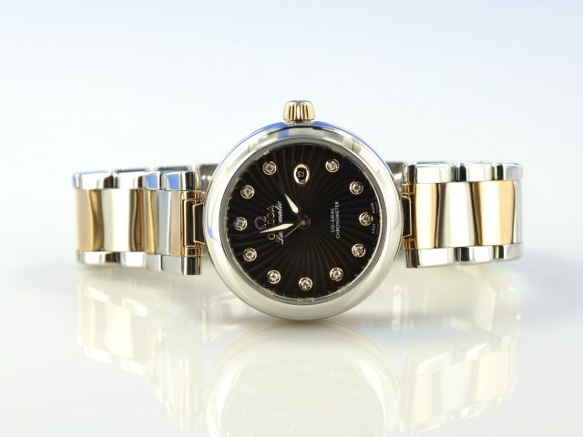 Omega De Ville Ladymatic Stahl/Rotgold