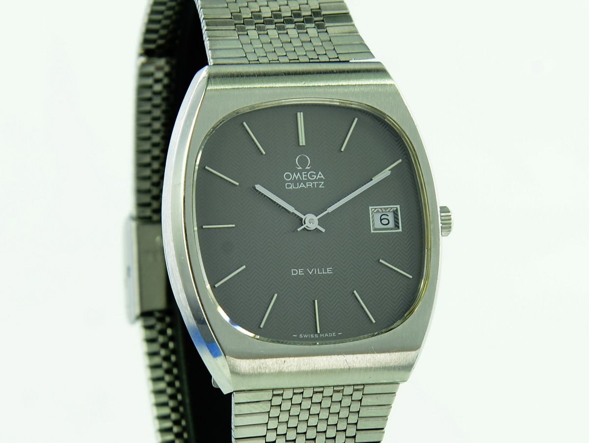 Omega De Ville Grey Special Dial Rare Quartz REF. 192.0029