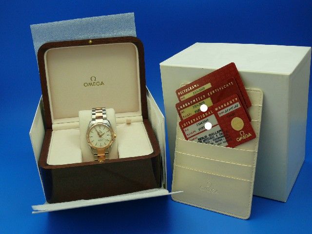 Omega Seamaster Aqua-Terra Mid Size Stahl/Rotgold