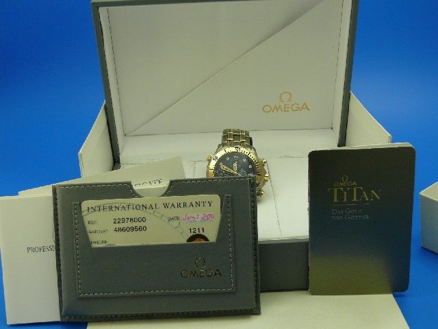 Omega Seamaster Diver 300 Chronograph Titan Gelbgold