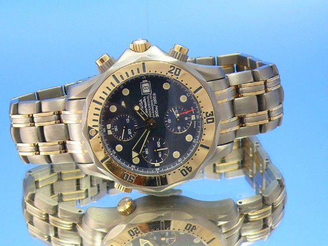 Omega Seamaster Diver 300 Chronograph Titan Gelbgold