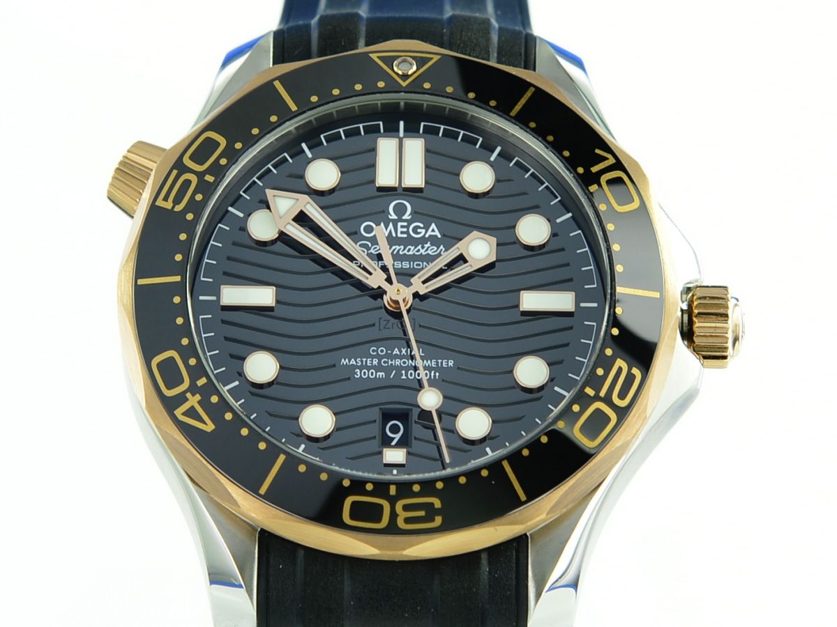 Omega Seamaster Diver 300M Master Chronometer Edelstahl/ Sedan Gold
