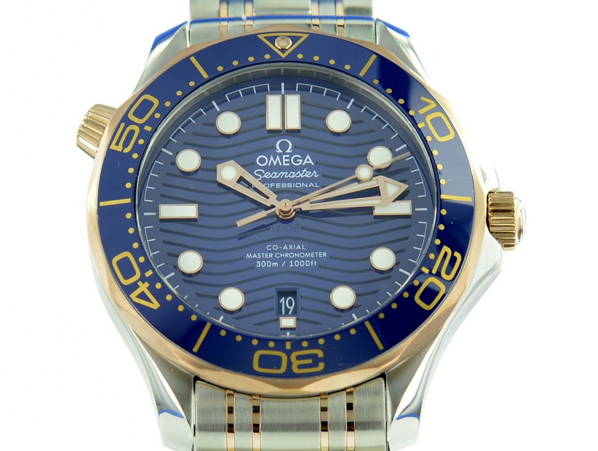 Omega Seamaster Diver 300M Master Chronometer Stahl/Sedangold