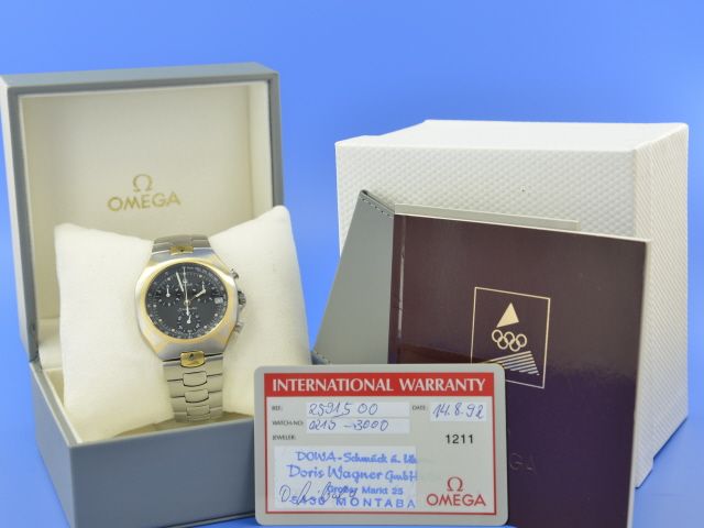 Omega Seamaster Olympia Albertville 1992 Barcelona ltd. Stahl / Gold