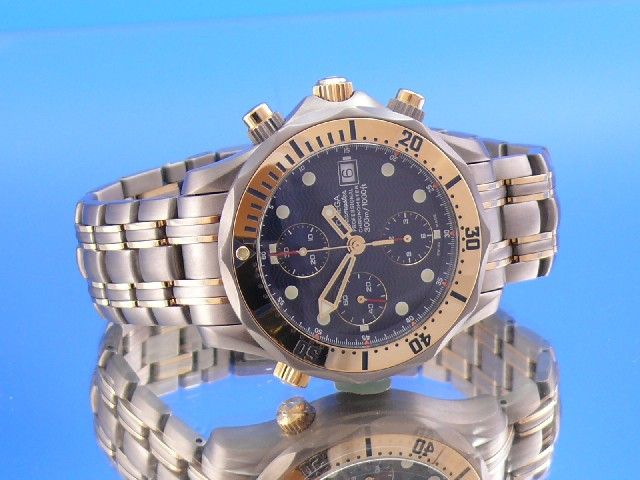 Omega Semaster Diver 300 Chronograph Titan /Gold