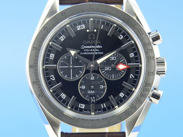 omega speedmaster broad arrow gmt