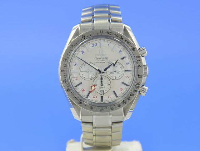 omega speedmaster broad arrow gmt