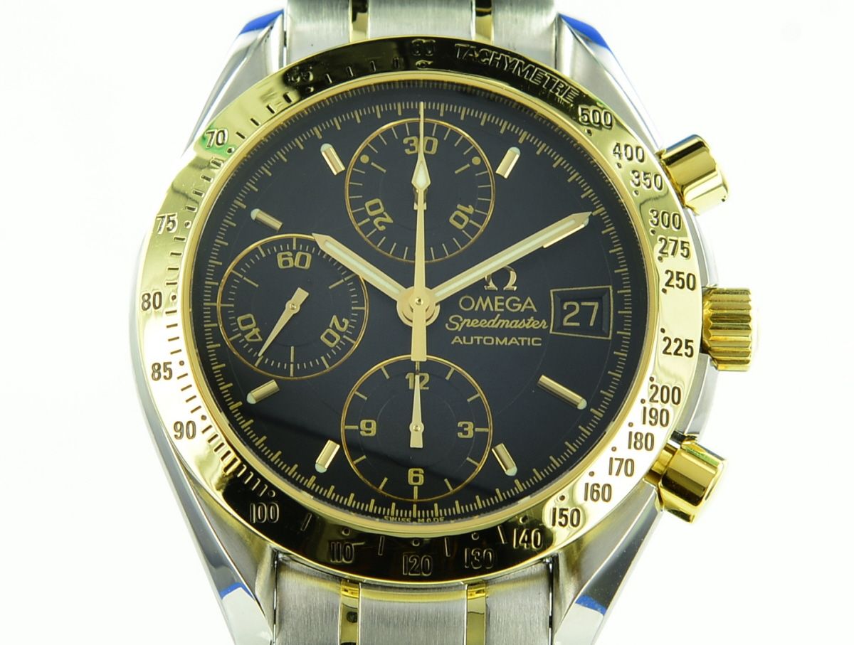 Omega Speedmaster Chronograph Stahl/Gold