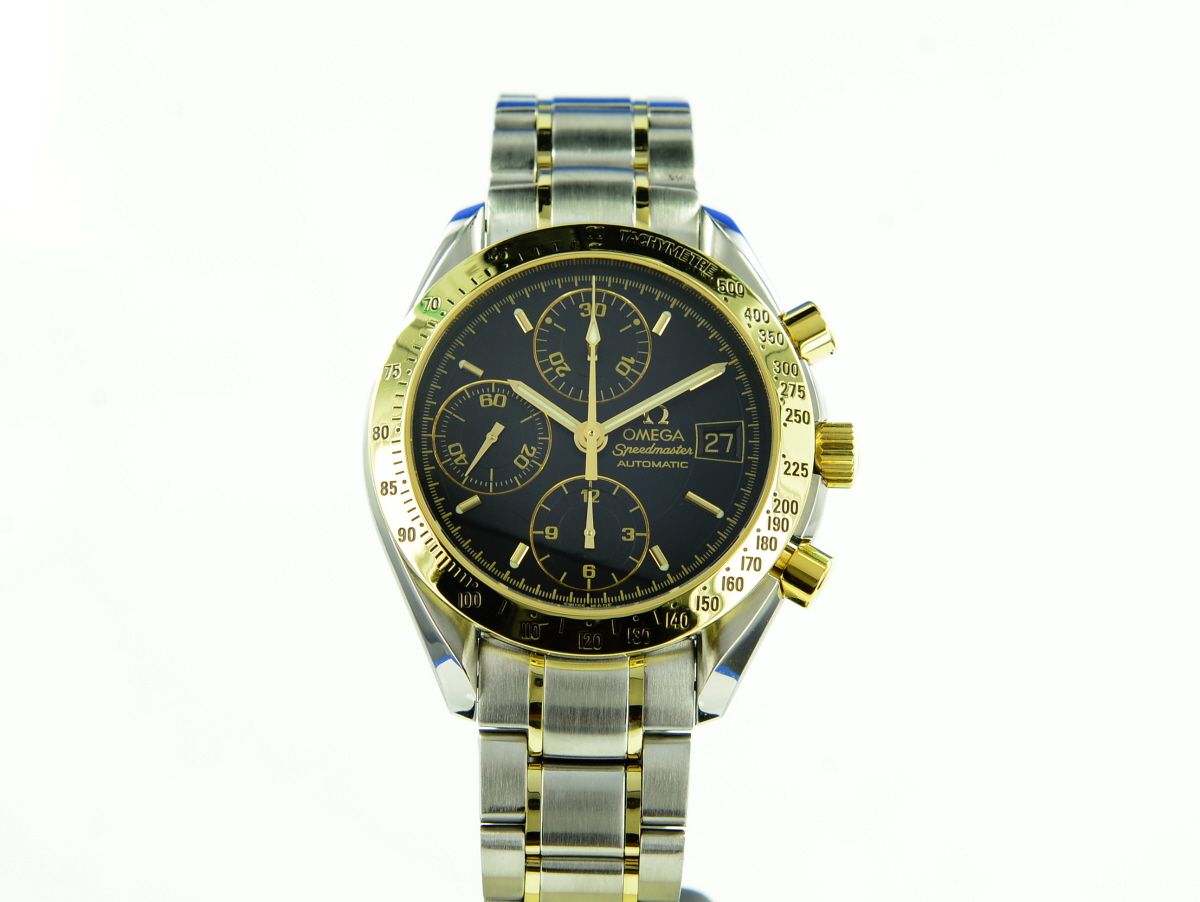 Omega Speedmaster Chronograph Stahl/Gold
