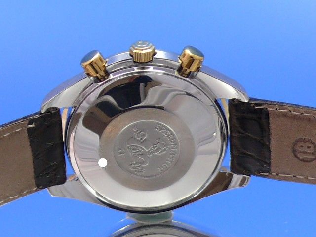 Omega Speedmaster Date Chronograph Stahl/Gold