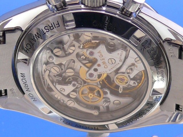 Omega Speedmaster Moonwatch Glasboden