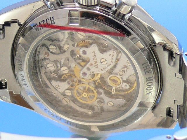 Omega Speedmaster Moonwatch Saphirglas/Glasboden