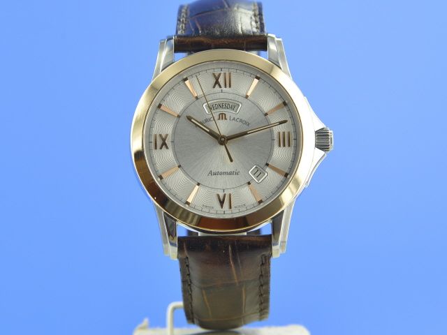 Maurice Lacroix Pontos Day- Date Stahl/18K